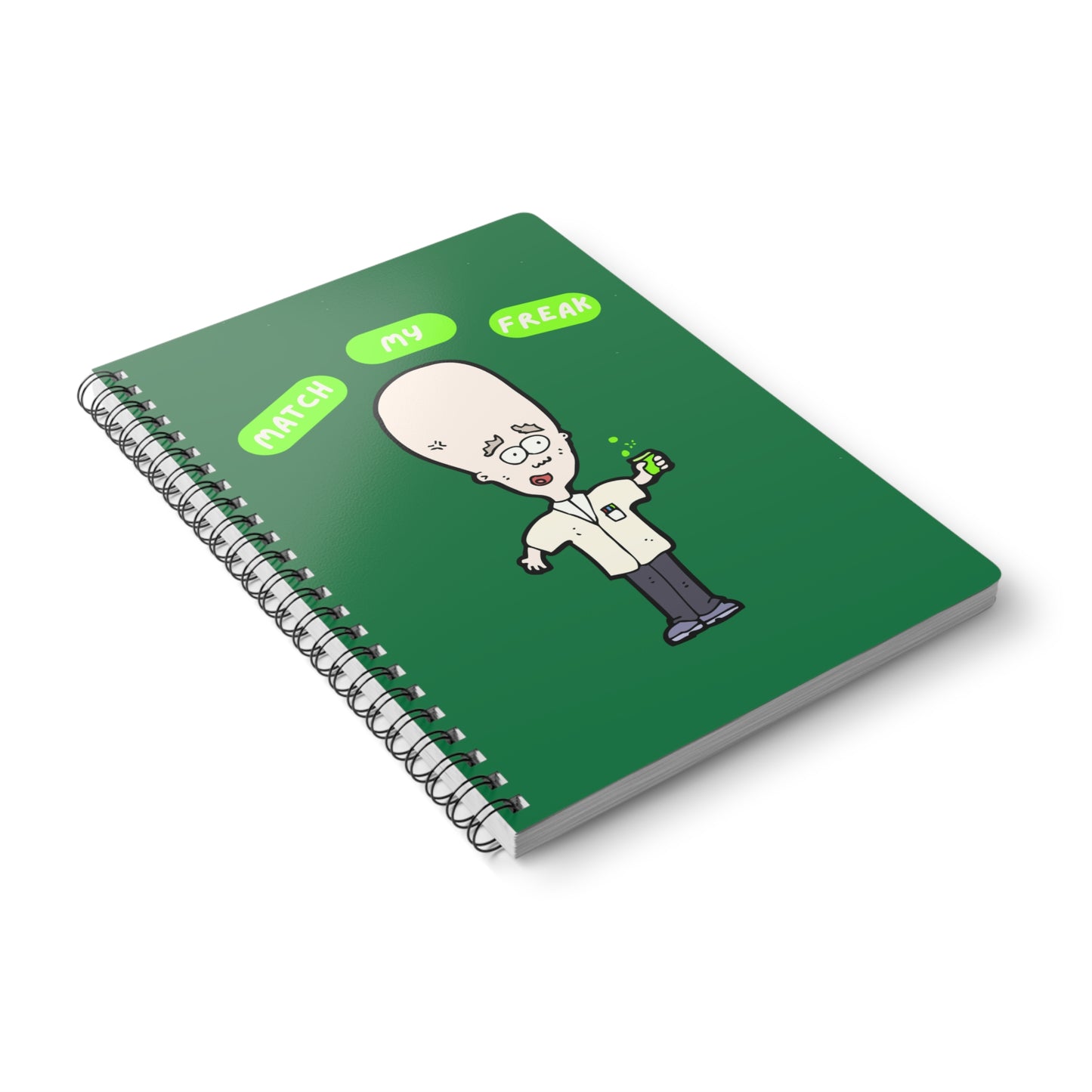 Match My Freak (4) Wirobound Softcover Notebook, A5