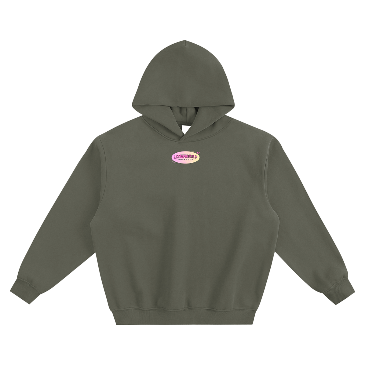 Literarily Obsessed Fleeced Boxy Hoodie