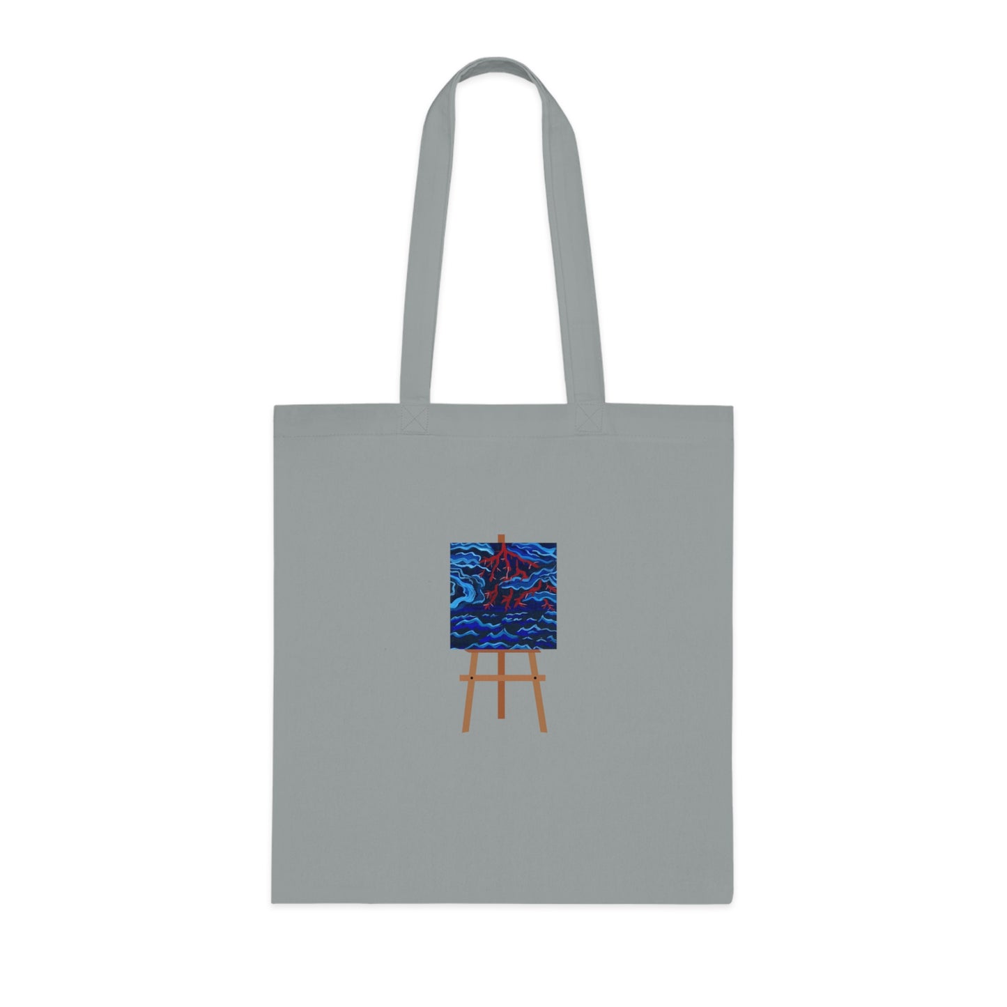 Red Scared (Easel) Cotton Tote