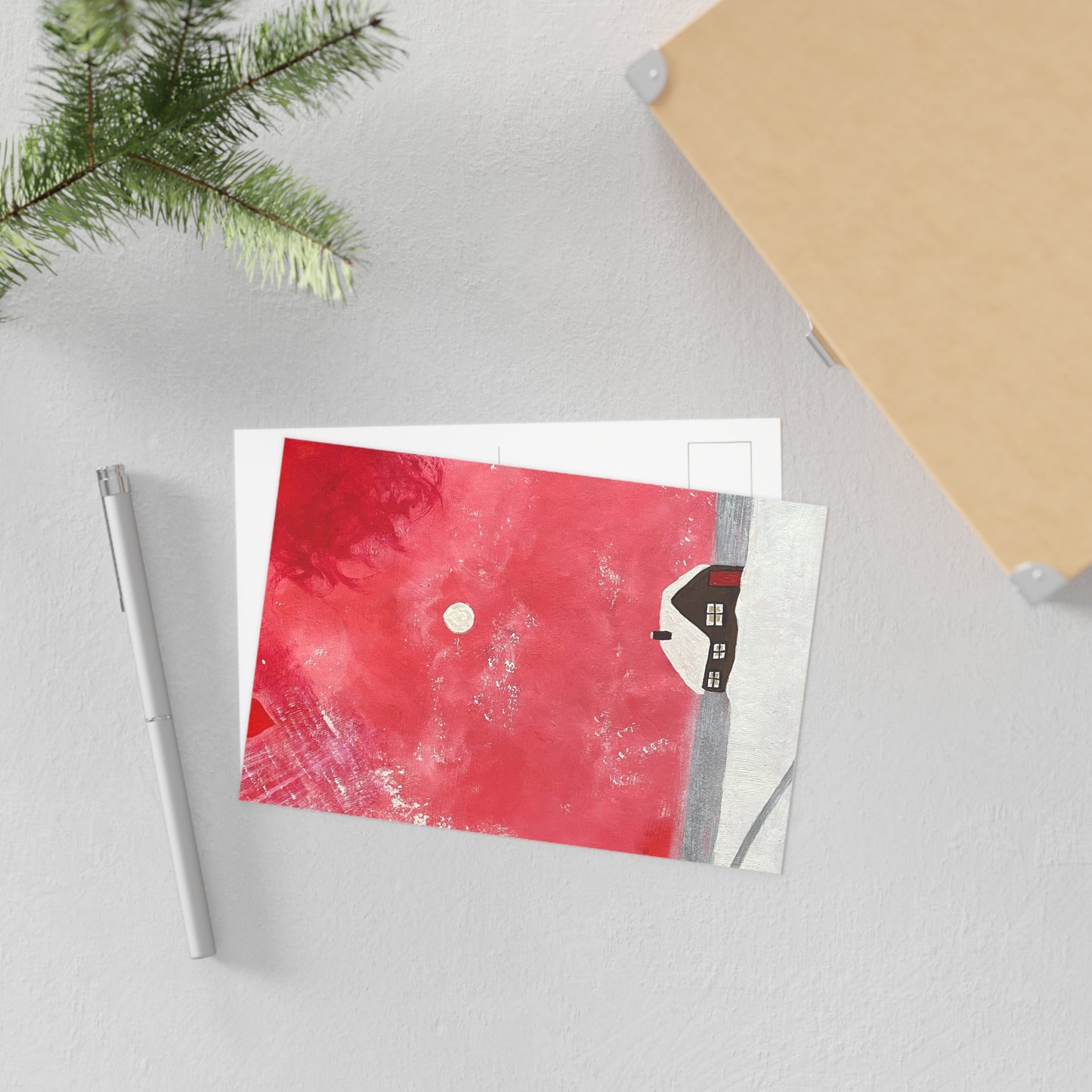 No One Home All Christmas Fine Art Postcards