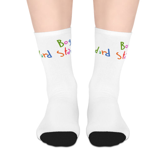 Bog Standard Mid-length Socks (White)
