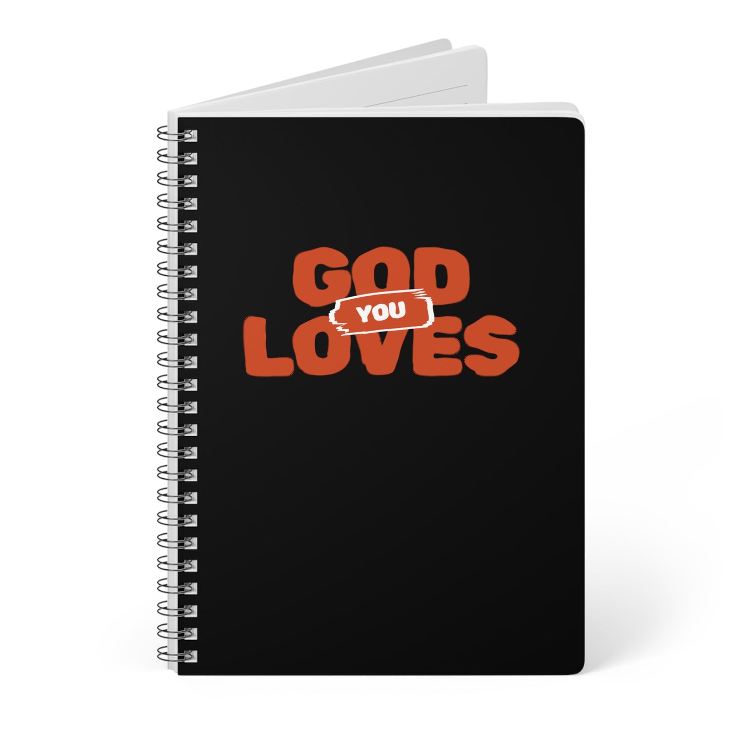 God Loves You (1) Wirobound Softcover Notebook, A5