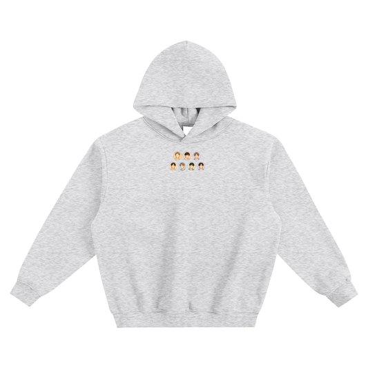 BTS All Members Fleeced Boxy Hoodie
