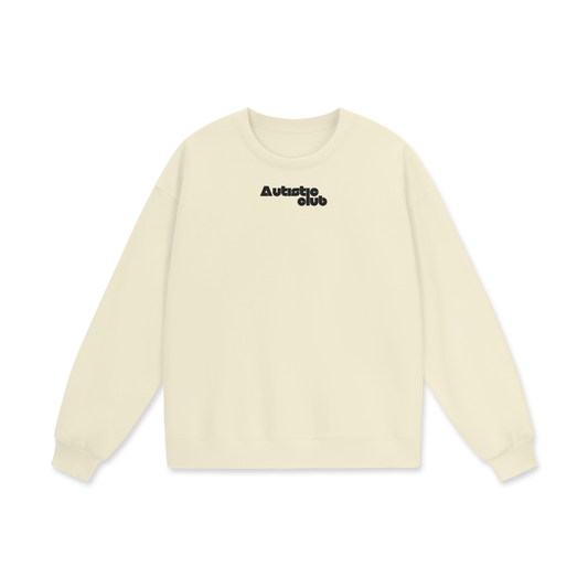 Autistic Club Heavyweight Drop Shoulder Oversized Fleece Sweatshirt