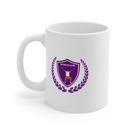 Autistic Club 11oz White Mug
