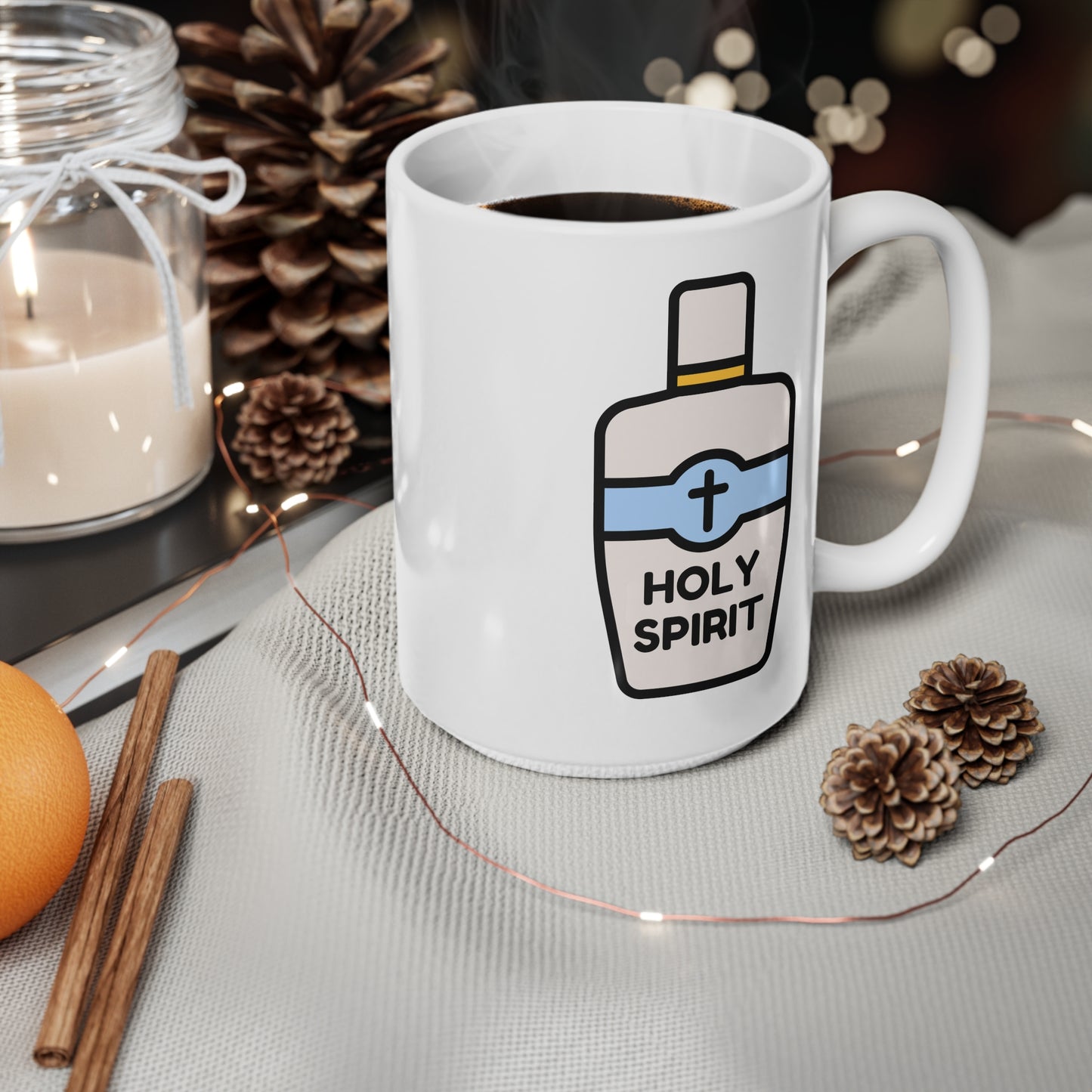 Holy Spirit Ceramic Coffee Cup, 15oz