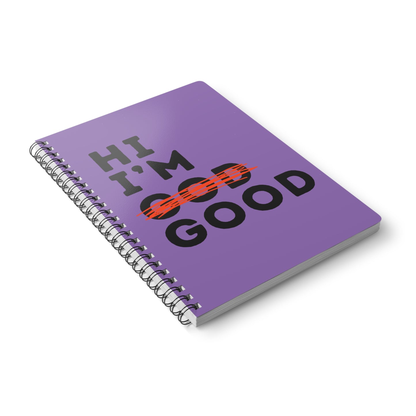 Hi I'm God Wirobound Softcover Notebook, A5