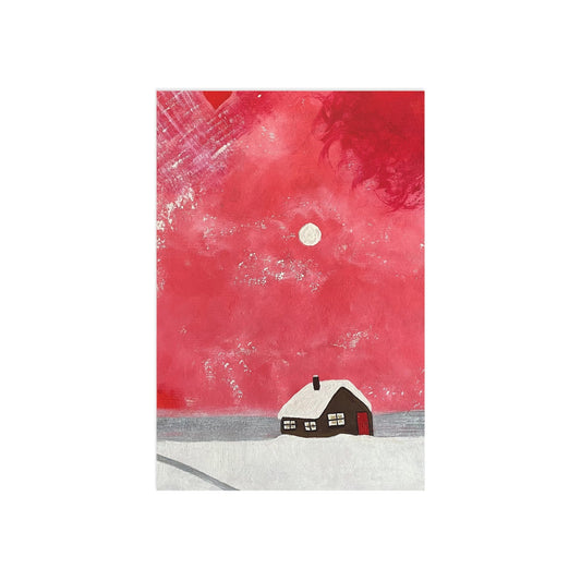 No One Home All Christmas Fine Art Postcards