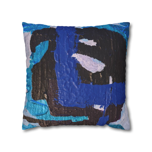 Scratch Me Square Poly Canvas Pillowcase
