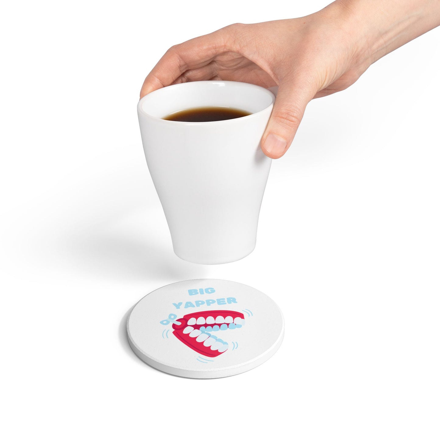 Big Yapper Ceramic Coaster