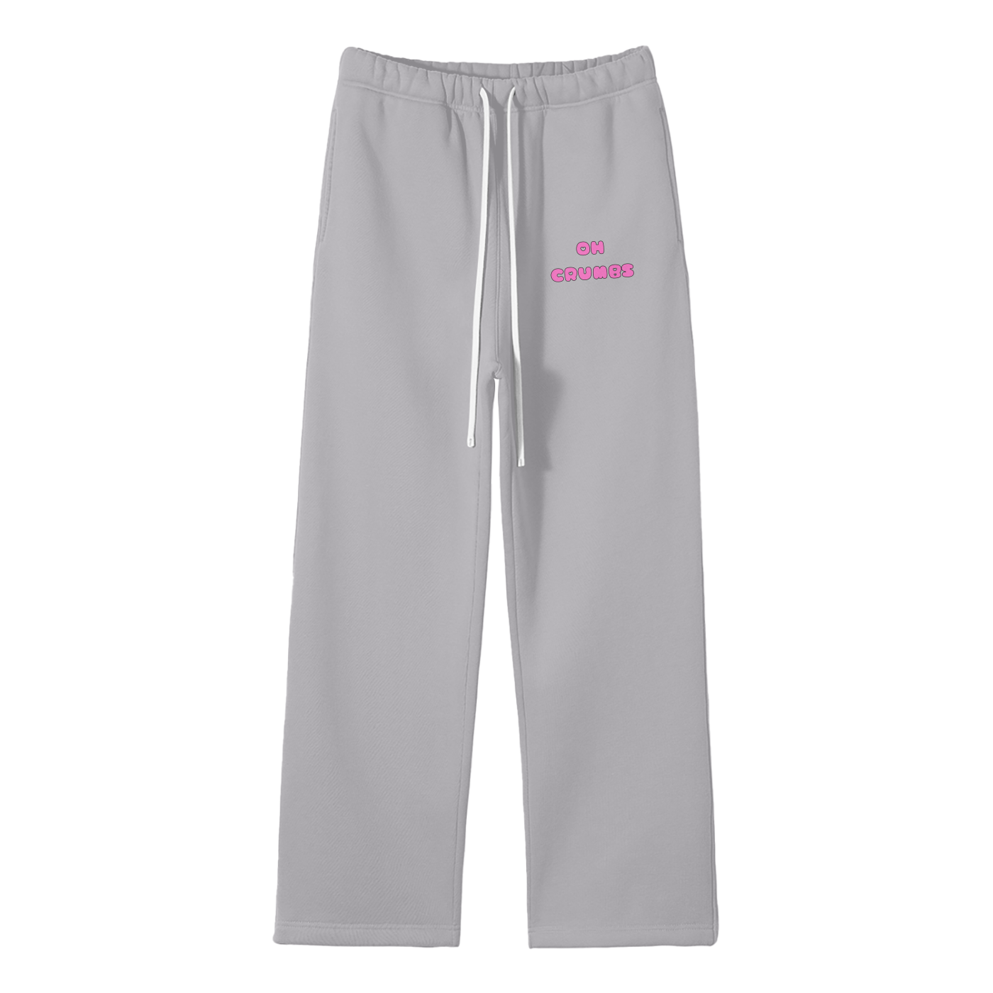 Oh Crumbs Streetwear Fleece Straight Leg Pants