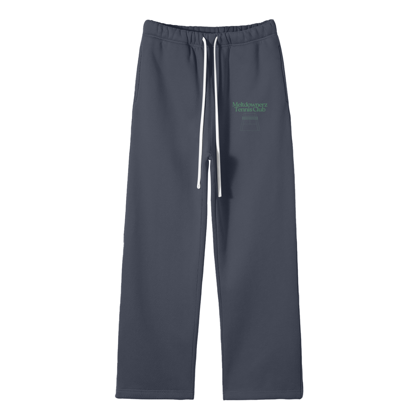 Meltdownerz Tennis Club Streetwear Fleece Straight Leg Pants