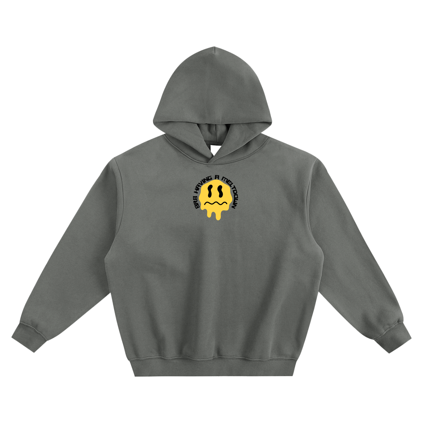 BRB Having A Meltdown Fleeced Boxy Hoodie