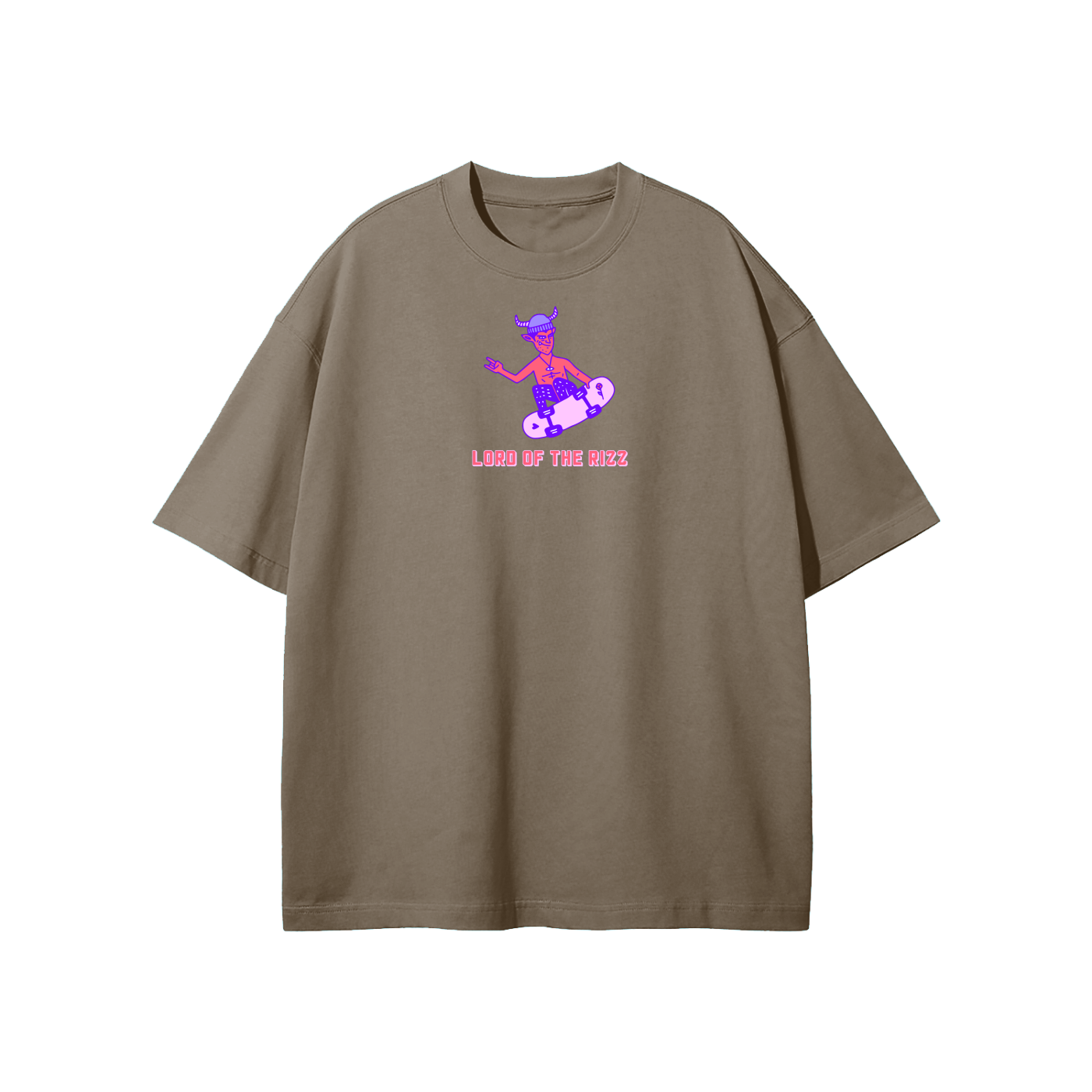 Lord Of The Rizz (Helmet) Streetwear Heavyweight Loose Fit T-Shirt