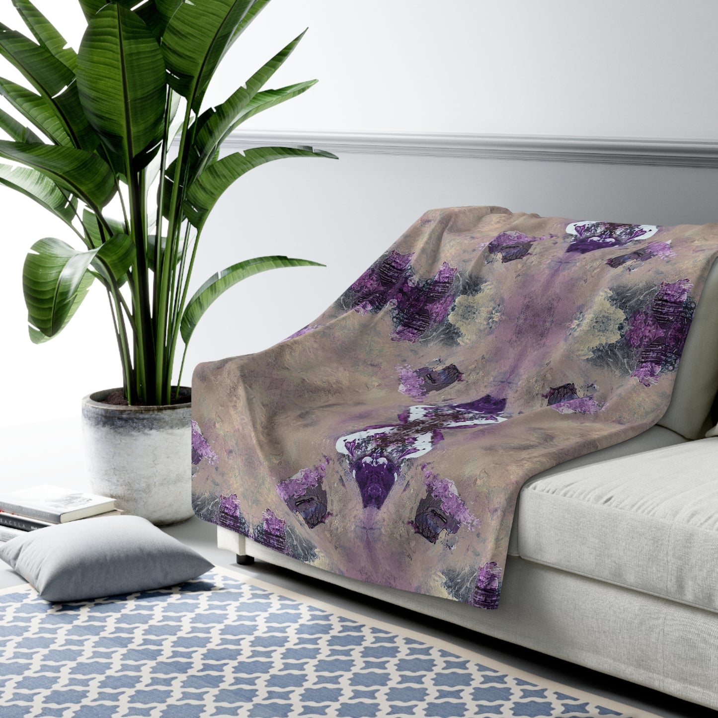 Something Cosmic Sherpa Fleece Blanket