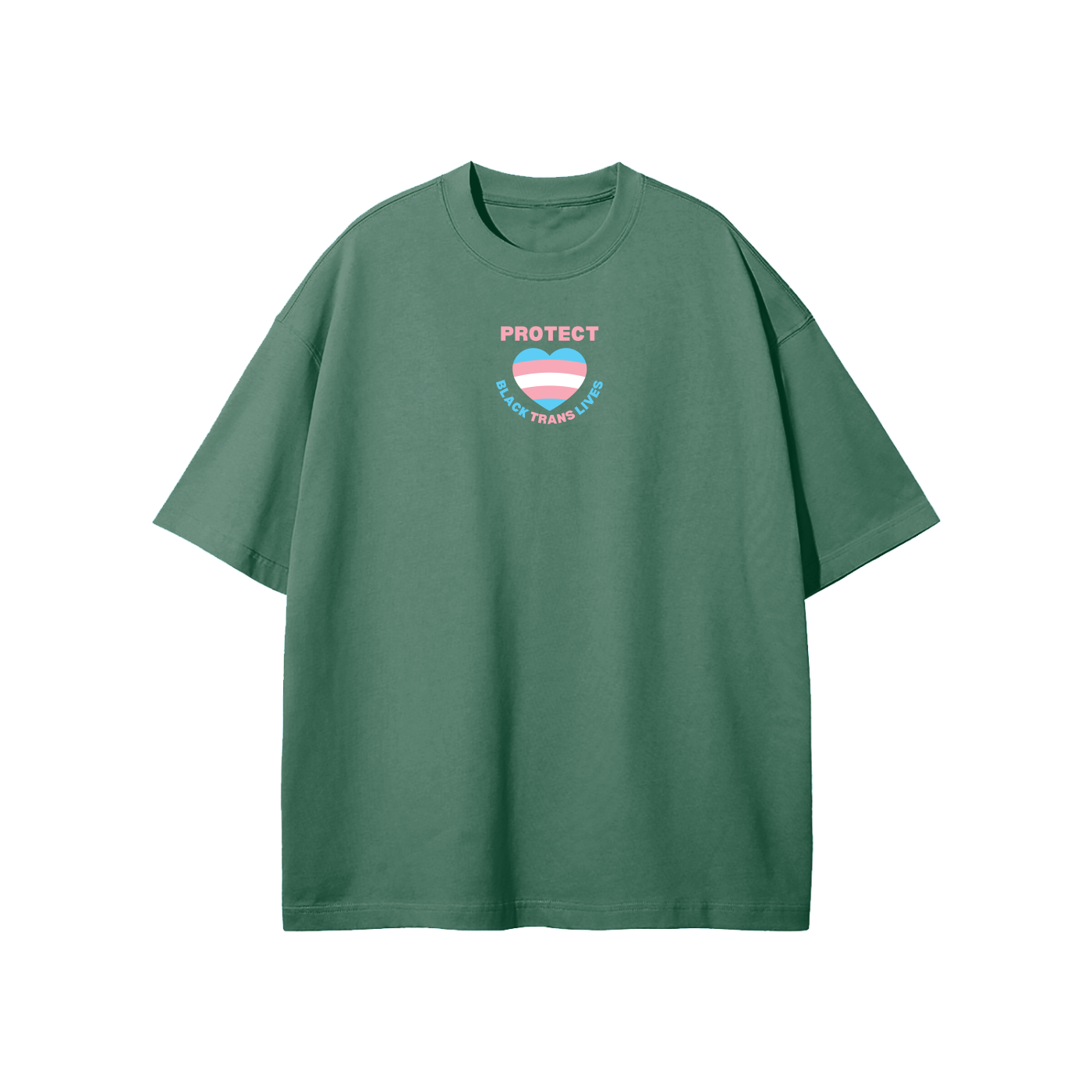 Protect Black Trans Lives Streetwear Heavyweight Loose Fit T-Shirt