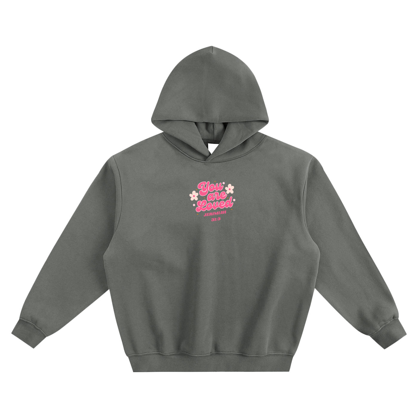 You Are Loved Fleeced Boxy Hoodie