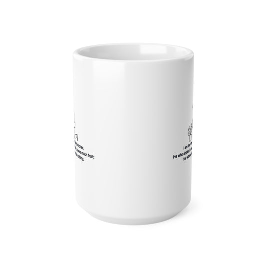 I Am The Vine Ceramic Coffee Cup, 15oz