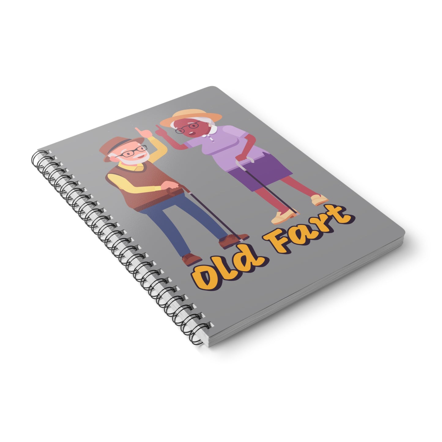 Old Fart (2) Wirobound Softcover Notebook, A5