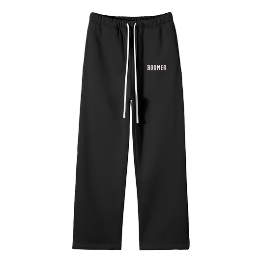 Boomer Streetwear Fleece Straight Leg Pants
