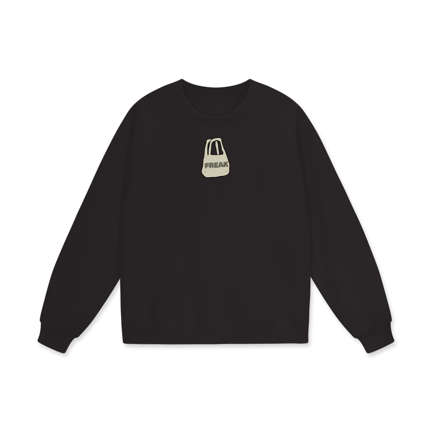 Freak Heavyweight Drop Shoulder Oversized Fleece Sweatshirt