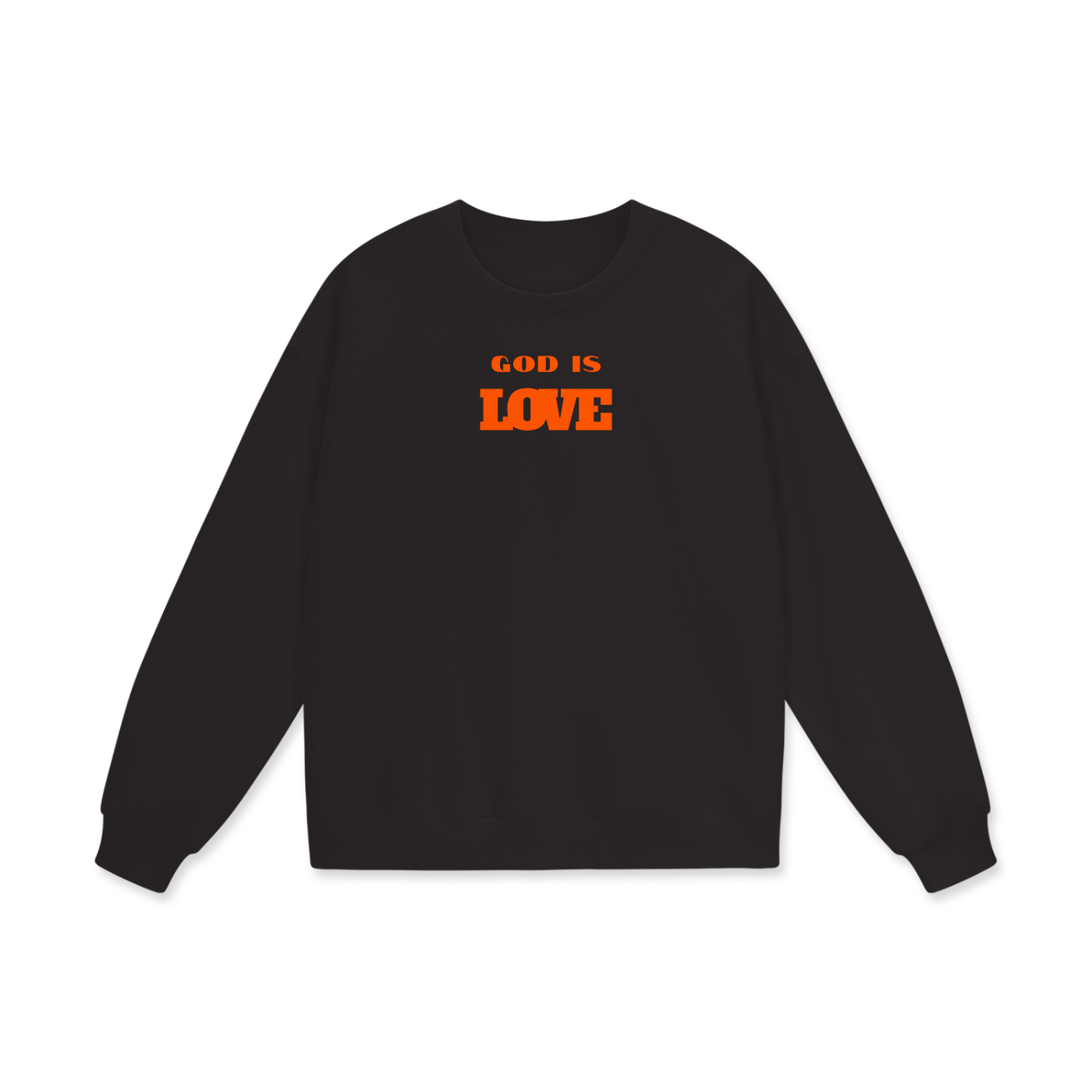 God Is Love Heavyweight Drop Shoulder Oversized Fleece Sweatshirt