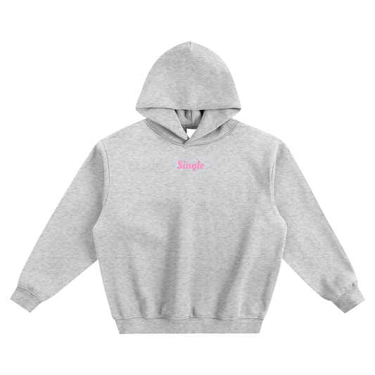 Single Fleeced Boxy Hoodie