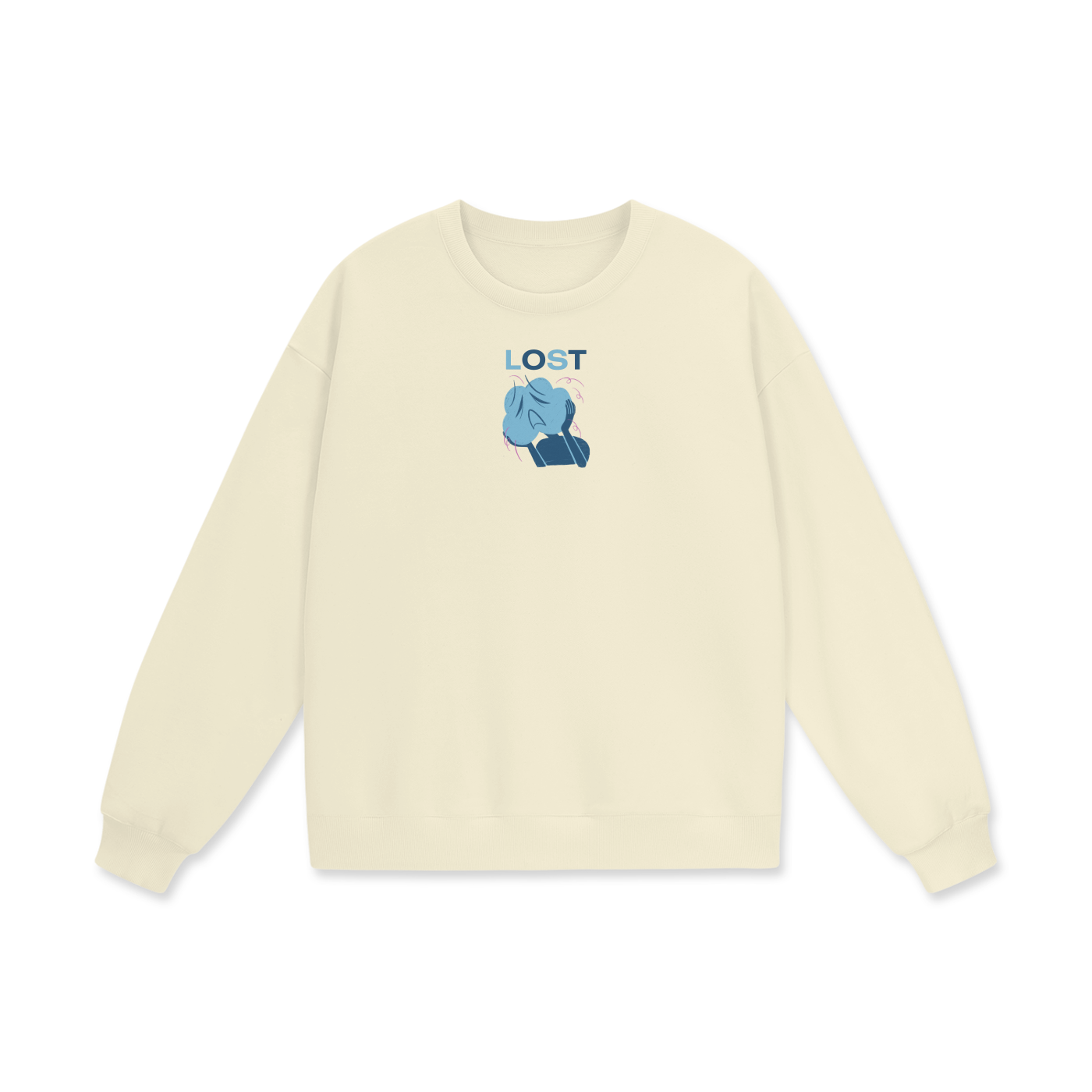 Lost Heavyweight Drop Shoulder Oversized Fleece Sweatshirt