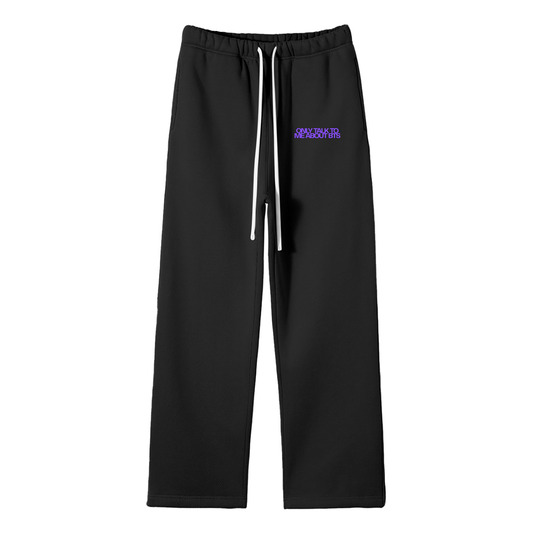 Only Talk To Me About BTS Streetwear Fleece Straight Leg Pants