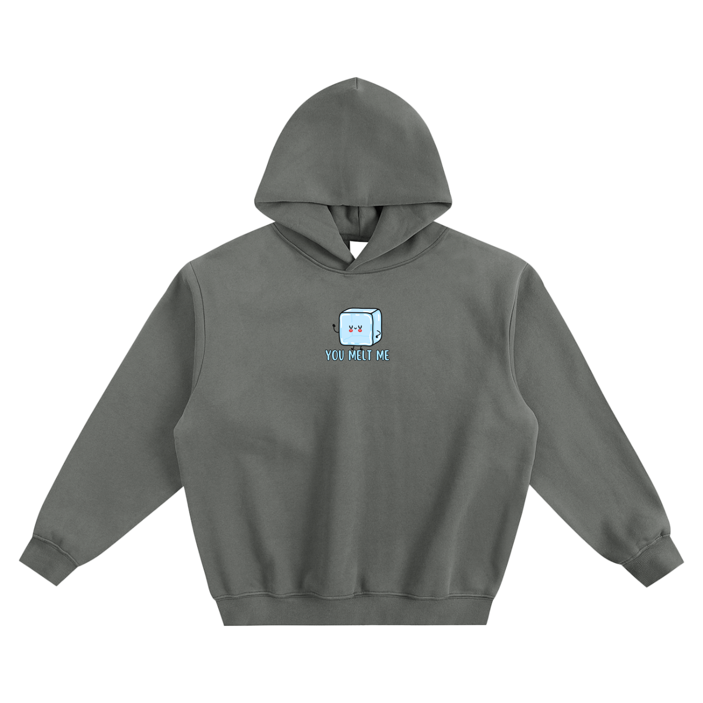 You Melt Me (Ice) Fleeced Boxy Hoodie