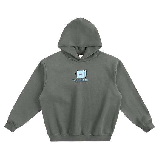 You Melt Me (Ice) Fleeced Boxy Hoodie