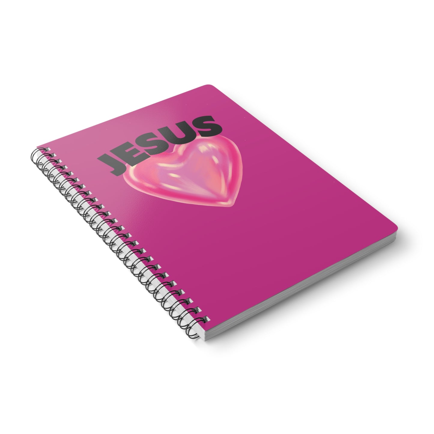 Jesus (Heart) Wirobound Softcover Notebook, A5