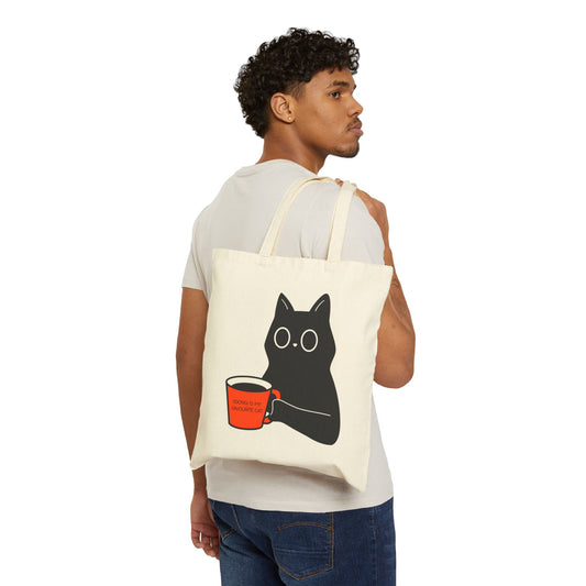 Yoongi Is My Favourite Cat Cotton Canvas Tote Bag