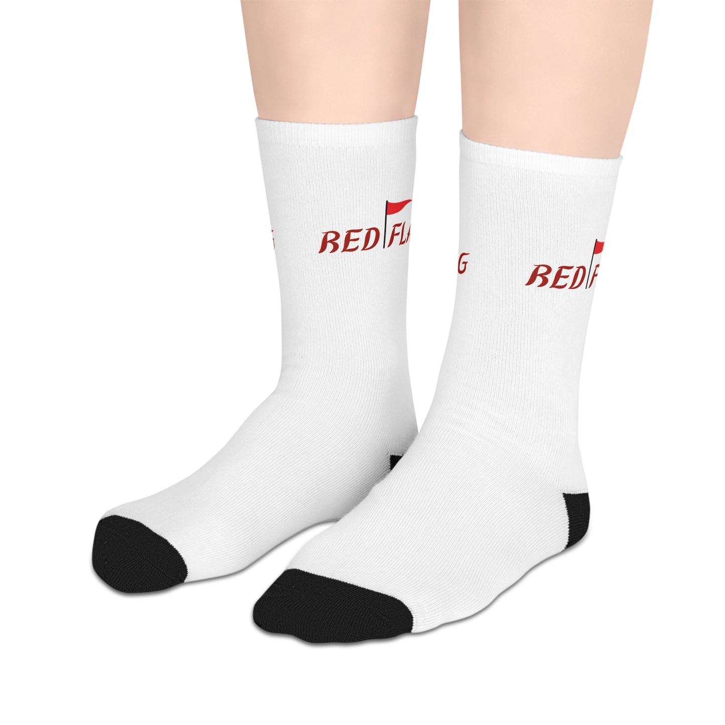 Red Flag (2) Mid-length Socks