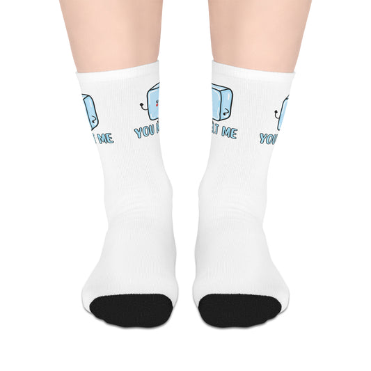 You Melt Me Mid-length Socks