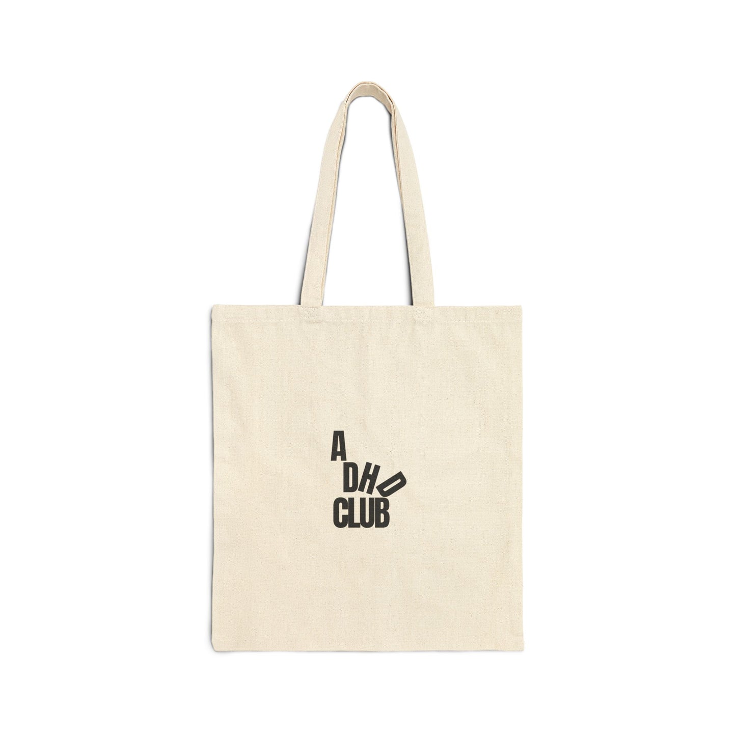 ADHD Club Cotton Canvas Tote Bag