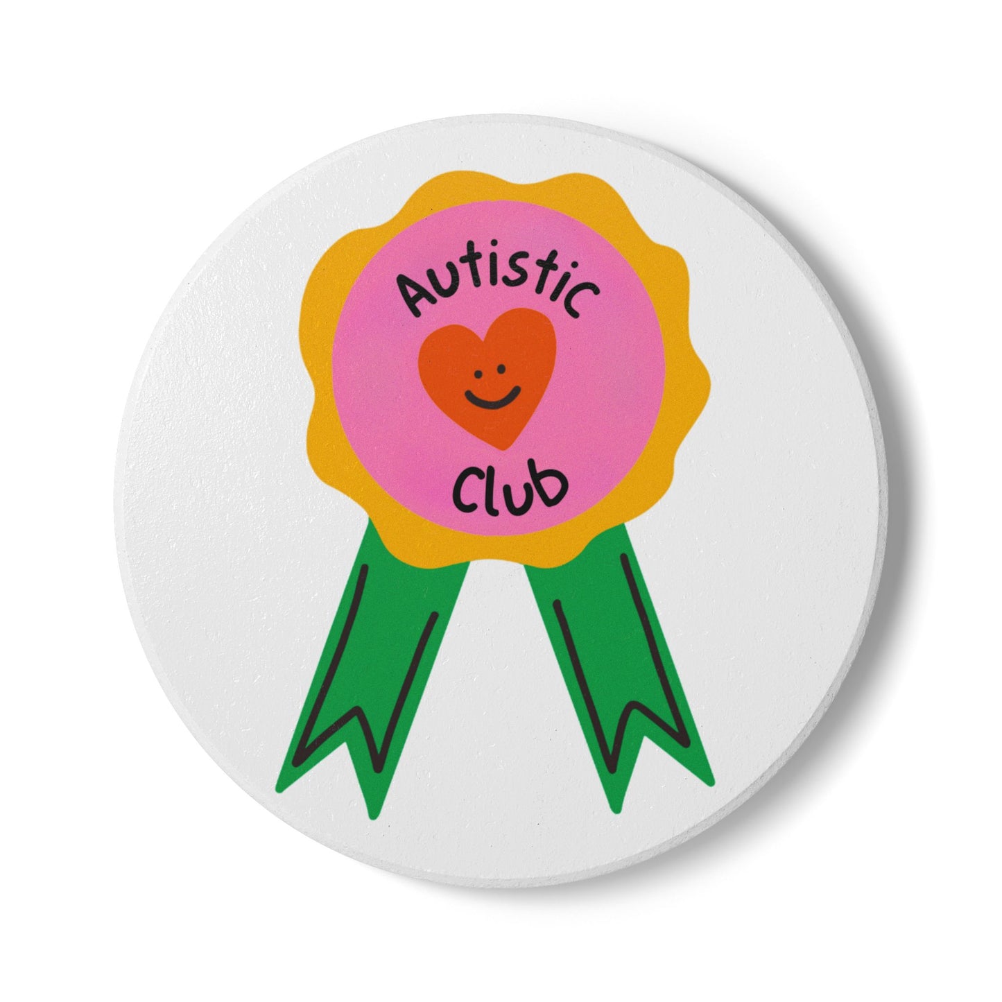 Autistic Club (1) Ceramic Coaster
