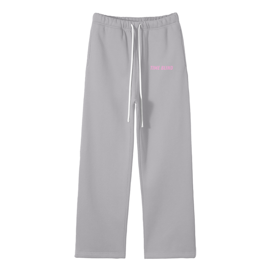 Time Blind Streetwear Fleece Straight Leg Pants