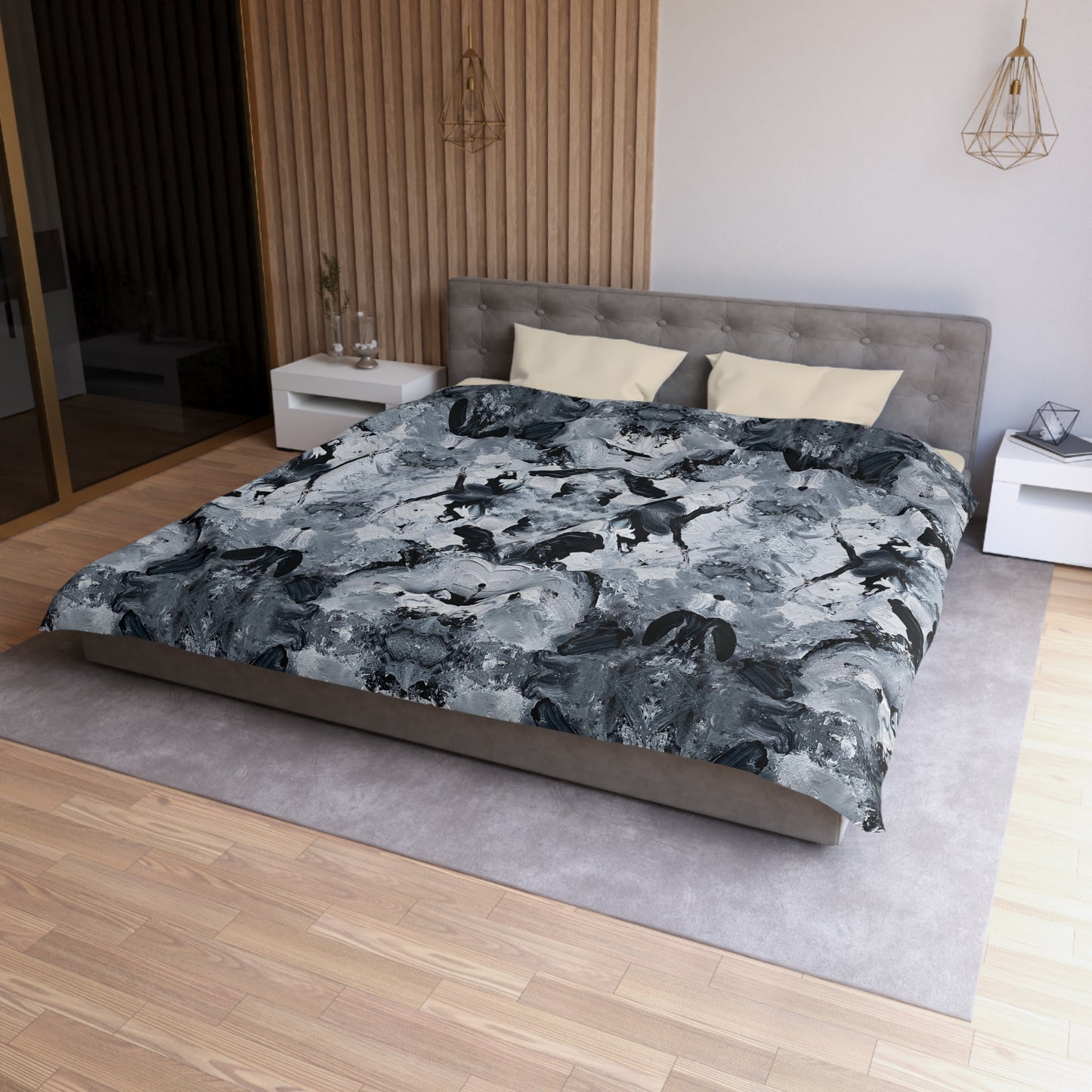 Onyx Moron Microfiber Duvet Cover