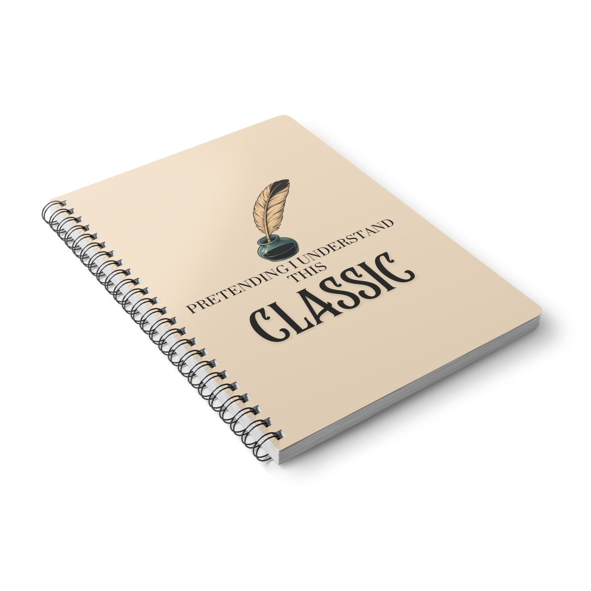 Pretending I Understand This Classic Wirobound Softcover Notebook, A5