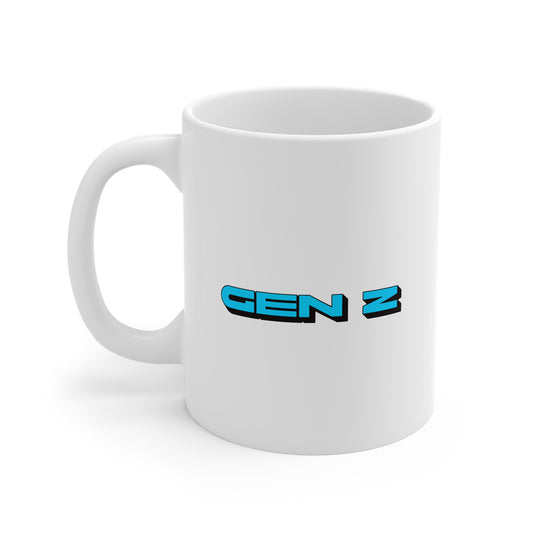 Gen Z Blue 11oz White Mug