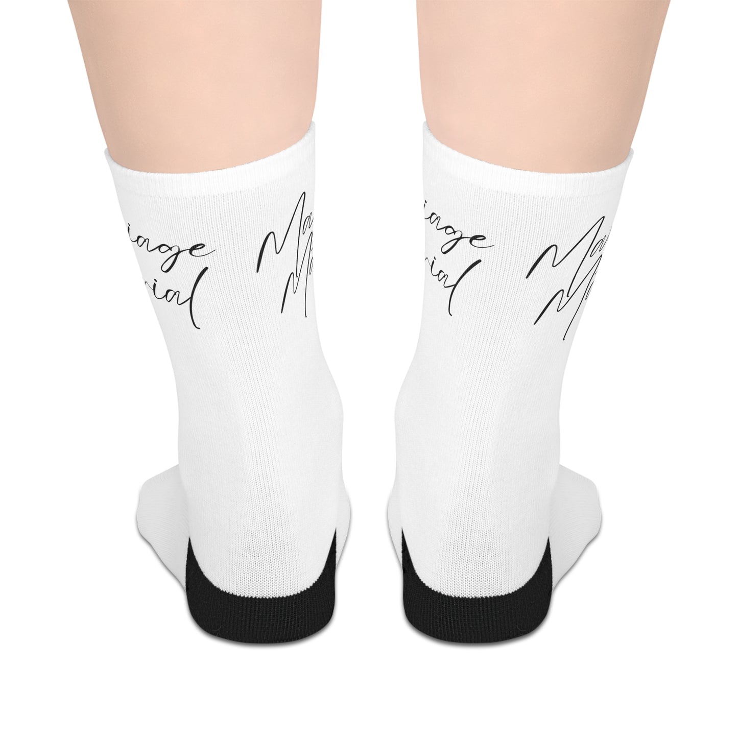 Marriage Material Mid-length Socks (White)