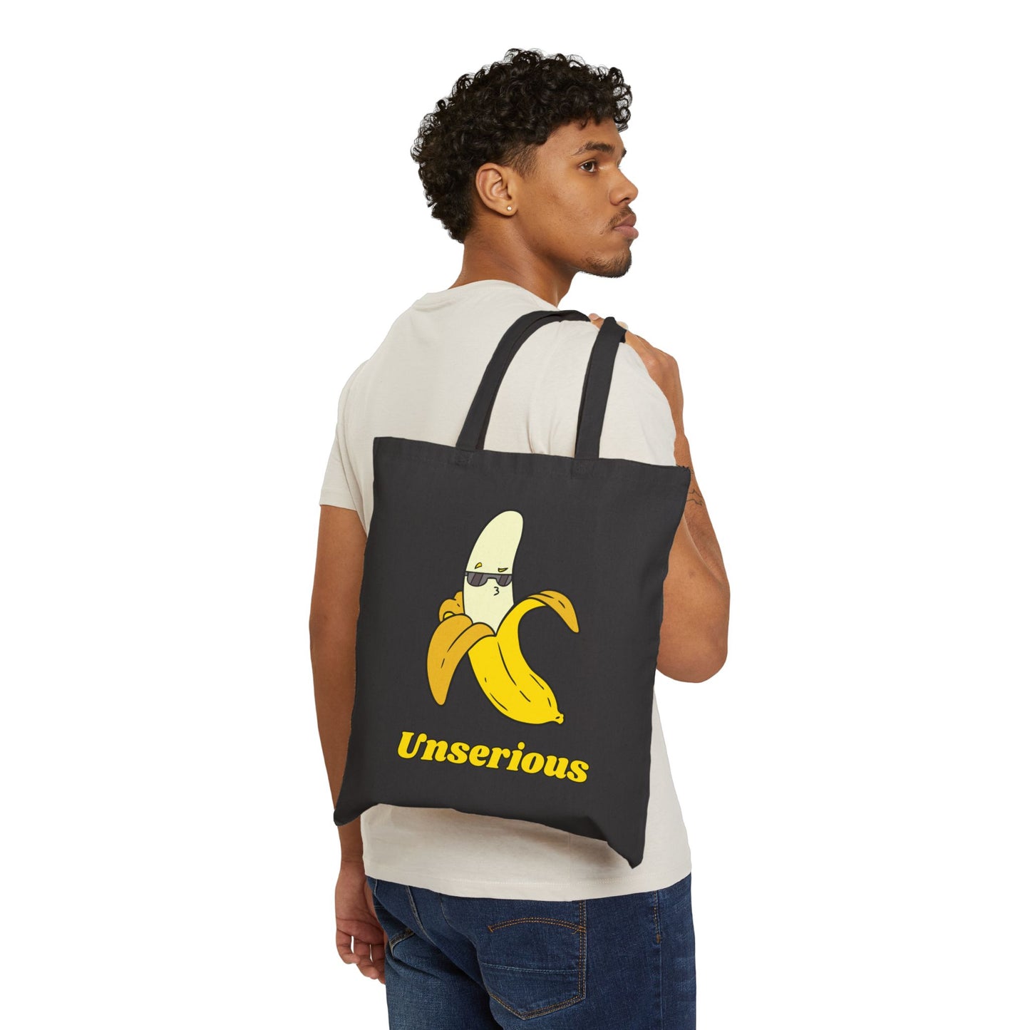 Unserious (Banana) Cotton Canvas Tote Bag