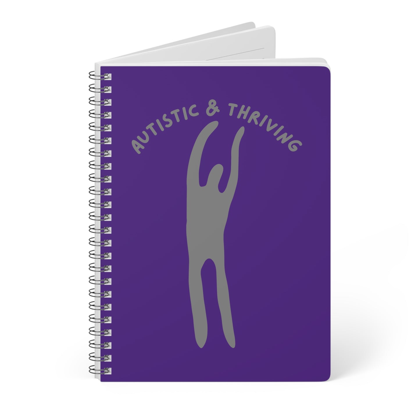 Autistic & Thriving (1) Wirobound Softcover Notebook, A5