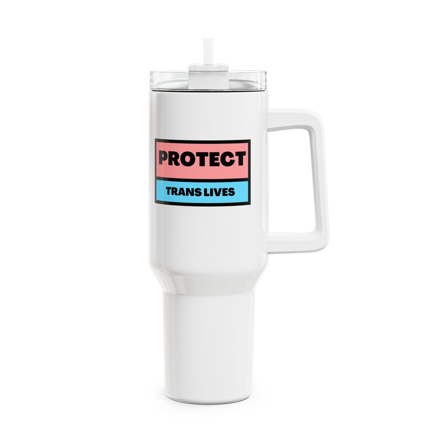 Protect Trans Lives Tumbler, 40oz
