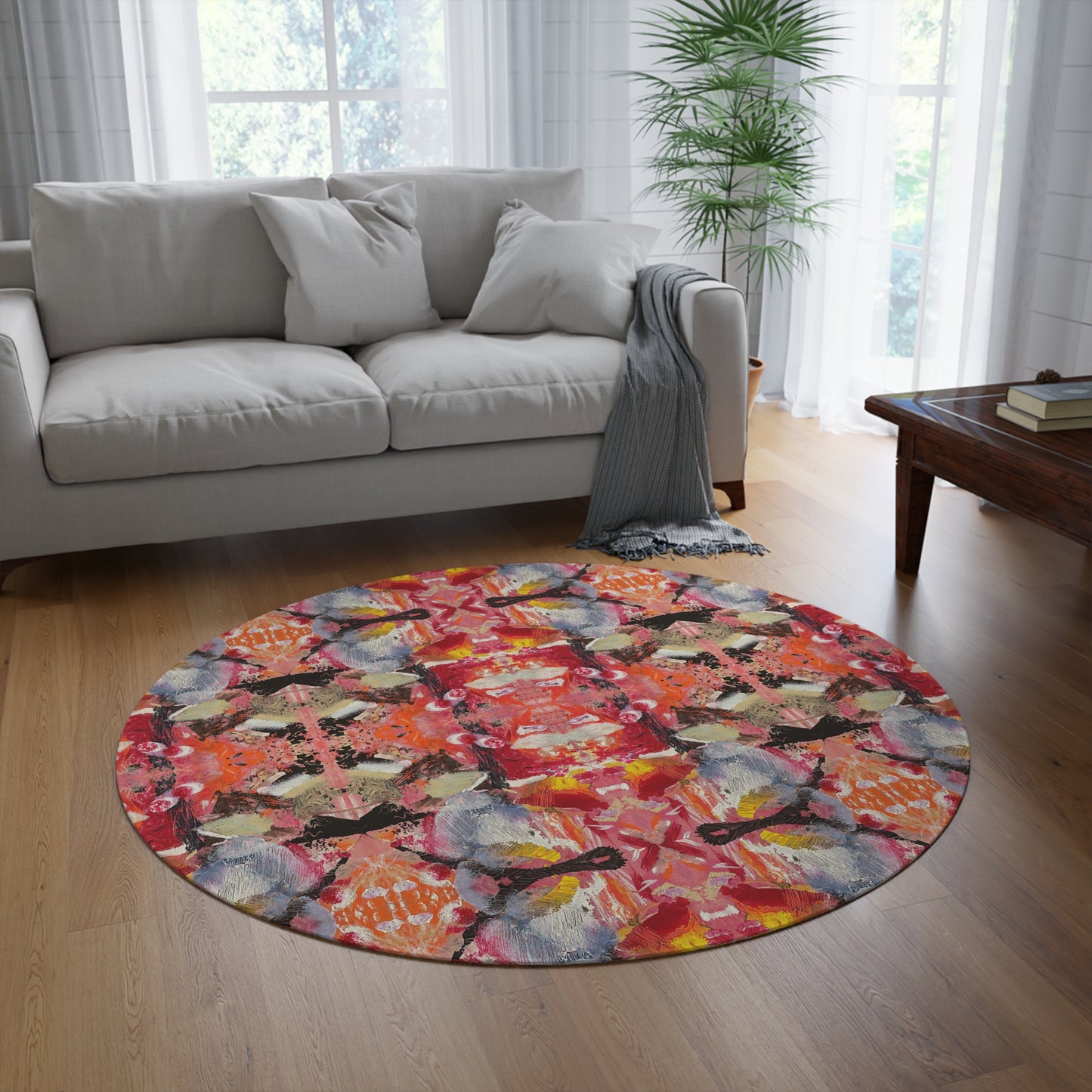 It's A Pleasure Round Rug