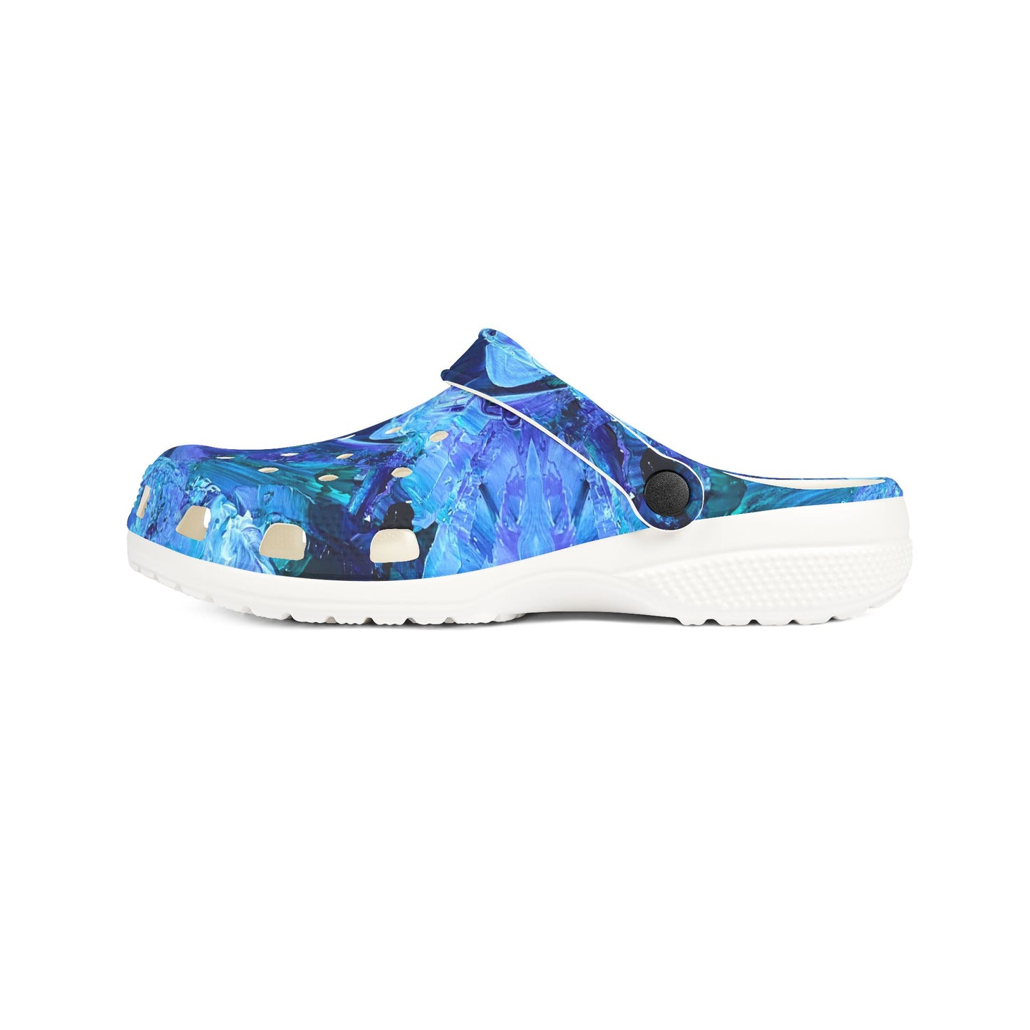 Waves of Sapphire EVA Foam Clogs