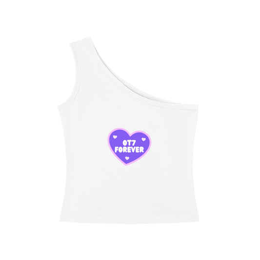 OT7 Forever One-Shoulder Crop T Shirt