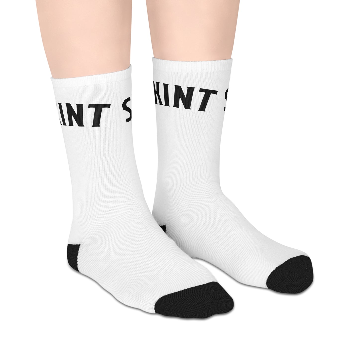 Skint Mid-length Socks (White)