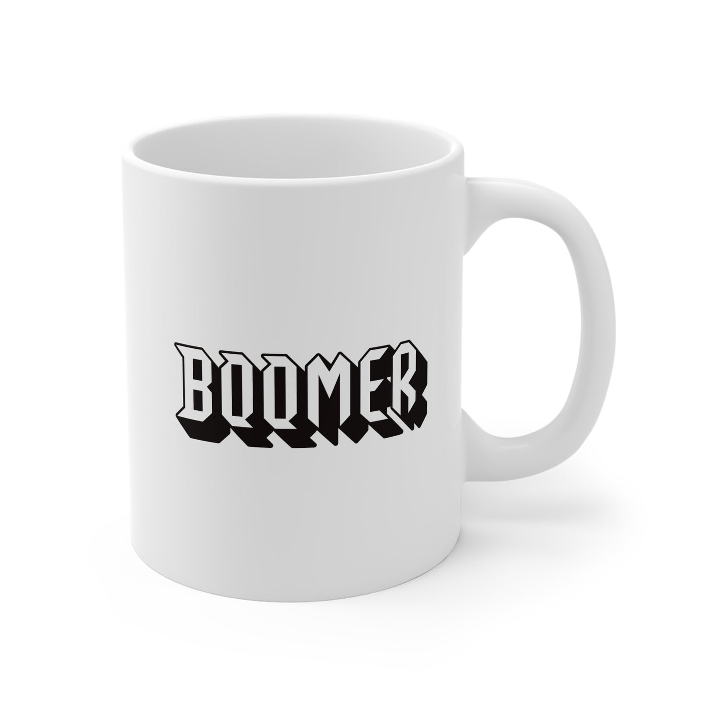 Boomer Bold 11oz White Mug